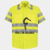 Men's High Visibility Safety Short Sleeve Work Shirt Thumbnail