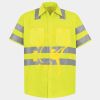 Men's High Visibility Safety Short Sleeve Work Shirt Thumbnail