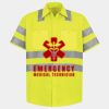 Men's High Visibility Safety Short Sleeve Work Shirt Thumbnail