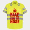 Men's High Visibility Safety Short Sleeve Work Shirt Thumbnail