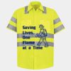 Men's High Visibility Safety Short Sleeve Work Shirt Thumbnail