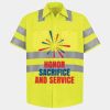 Men's High Visibility Safety Short Sleeve Work Shirt Thumbnail