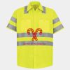 Men's High Visibility Safety Short Sleeve Work Shirt Thumbnail